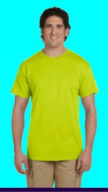 fluorescent / neon yellow, safety green T-shirt