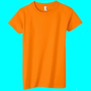 women's neon orange T-shirt