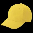 fluorescent / neon yellow cotton twill cap